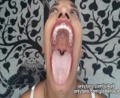 Mouth fetish tease from wife cums and gets facial