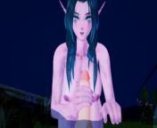 World Of Warcraft TYRANDE SHOWS YOU HOW NIGHT ELF CAN FUCK (3D HENTAI) from tyrande