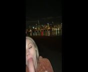Public blowjob with Chicago skyline. from chimato