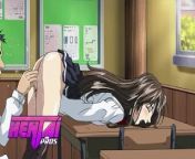 HentaiPros - Anime Schoolgirl rubs clit on classmate thinking of her stepbro from japani boob suck school