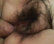 BBW Mom fuck Anal HArd with lover hairy pussy from monsecarvajal