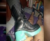 BBW Stepmother makes stepson cums only with the weight of her heavy combat boots using him as carpet from lourdes sanchez notiblog