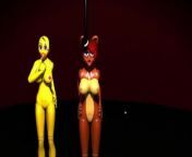 Fuck Nights At Fredrika's Day three, 3 animatronic girls from vanny rossyane