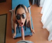 POV little Asian sloppy suck hungry as fuck from diyhga