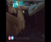 Italian Slut Masturbates and sucks her fingers in PUBLIC BUS from indian aunty wash