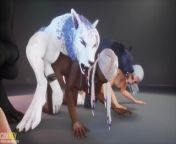 Werewolfs breed Busty girls Otgy | Big Cock monster | 3D Porn WildLife from monster 3d cartoon alien