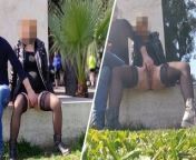 Real Amateur French Public Squirt Sex Risky on the Park !!! People walking near... 4K - MissCreamy from unior miss france 11 french nudist beautys nudist