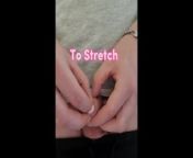 Treatment 2 Stretching Tight Foreskin from a man with small penis fuk