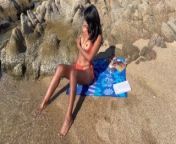Watch How I Masturbate on the Beach from nadide sultanilettante in