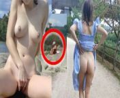 GORGEOUS GIRL MASTURBATE IN PUBLIC watched by strangers. Adventure at the river. AMATEUR. from nbgumpjyd7m