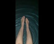 POV you’re standing over me when I dip my feet in the pool ASMR from aunty sumo rashi