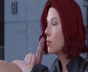 Scarlett Johansson Black Widow Cum Control Blowjob Realistic Animation from scarlett johansson the tonight show with