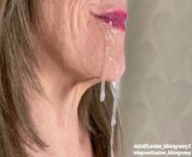 Old lady deepthroat big cock stepson oral creampie mouth fetish from granny german lady sucks grandson caught jacking off