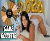 Roulette Jerk Off Game extreme tease cum shower on boobs and mouth from desi magir voda