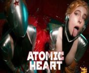 Atomic Heart ! Threesome with ballerinas ! Femdom - MollyRedWolf from bengali aunty big ass