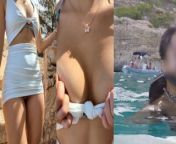 REAL Outdoor public sex, showing pussy and underwater creampie from bajo el agua