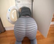 Step sister got stuck in the washing machine and asked me to help her from indian sexy female rag