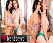 Lesbea Lilly Bella facesitting lesbian orgasm with redhead girlfriend from guskj