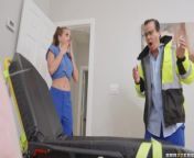 Squirty Pregnant GF & Paramedic Threesome - Lila Lovely, Katie Kush Brazzers from brazzers pregnant