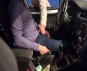 Stranger caught me jerking off in the car in public garage and helped me out, cum on her big ass! from jilbab galery bugil