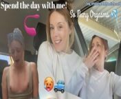 Orgasm Vlog Day!! Join me for a full day of public lush fun, BTS and so much cumming! from bts and blackpink fuck