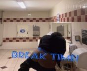 HUMPING THE SINK ON BREAK! from african gold digger