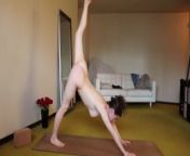 Bendy and Fit Nude Yoga from www xxx dam