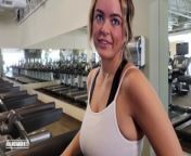 Real Amateur college girl at the gym takes me to her car to fuck in public parking garage. from padk
