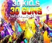 I won a FFA getting 30 ELIMINATIONS w30 DIFFERENT GUNS! - Free For All Challenge #3 from mw6